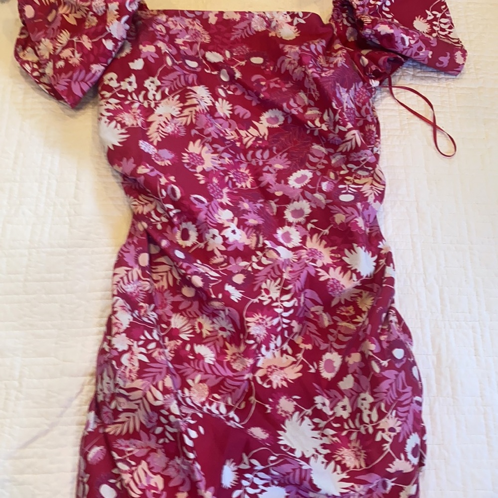 NWT SACHIN & BABI ellen pink floral fitted dress - Picture 13 of 13